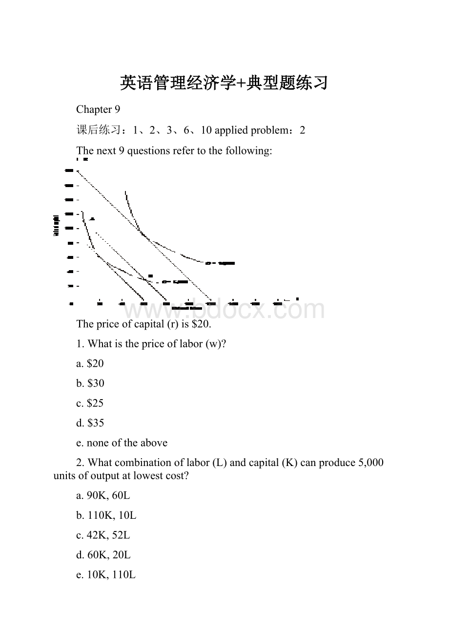 英语管理经济学+典型题练习.docx_第1页