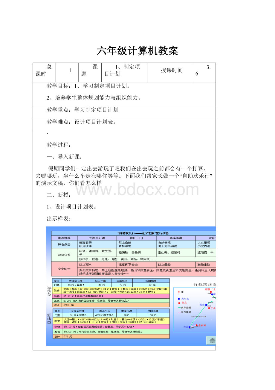 六年级计算机教案.docx_第1页