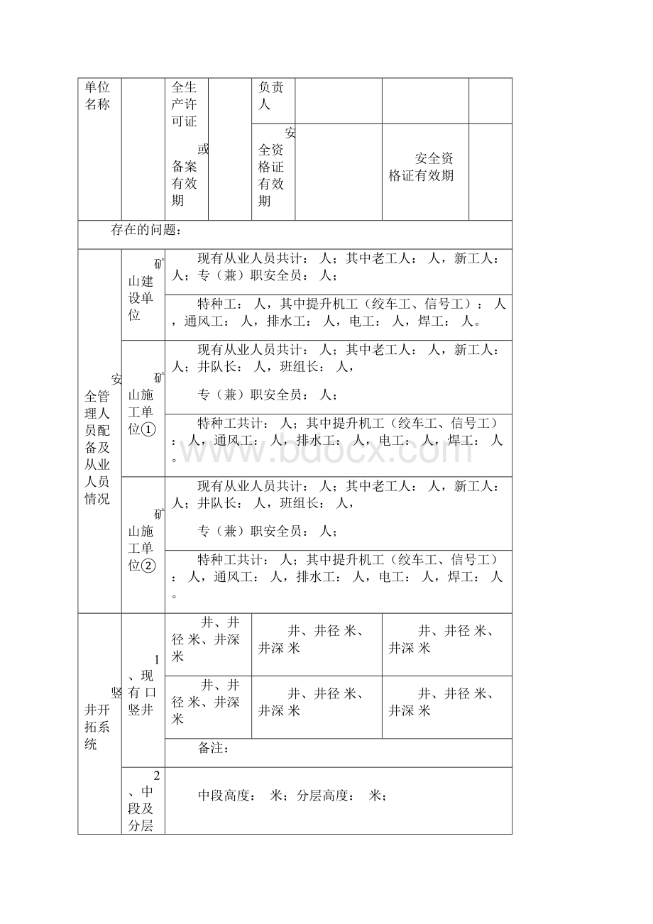 非煤矿山自查自检表附件3.docx_第2页