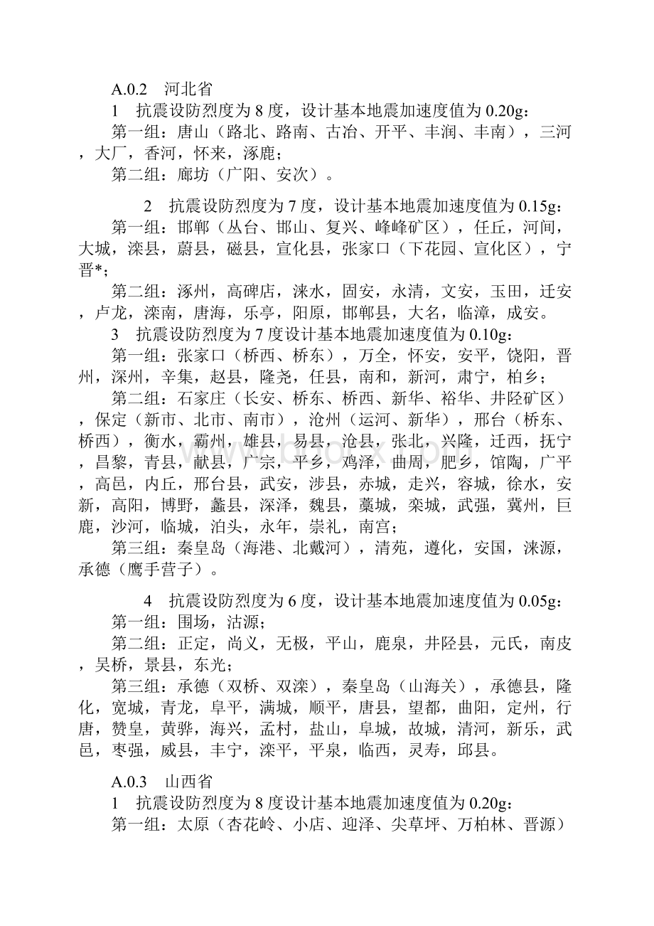 附录A抗震设防烈度.docx_第2页