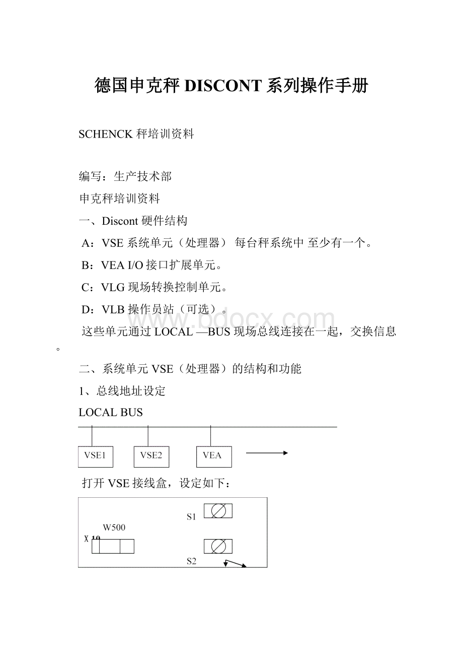 德国申克秤DISCONT系列操作手册.docx