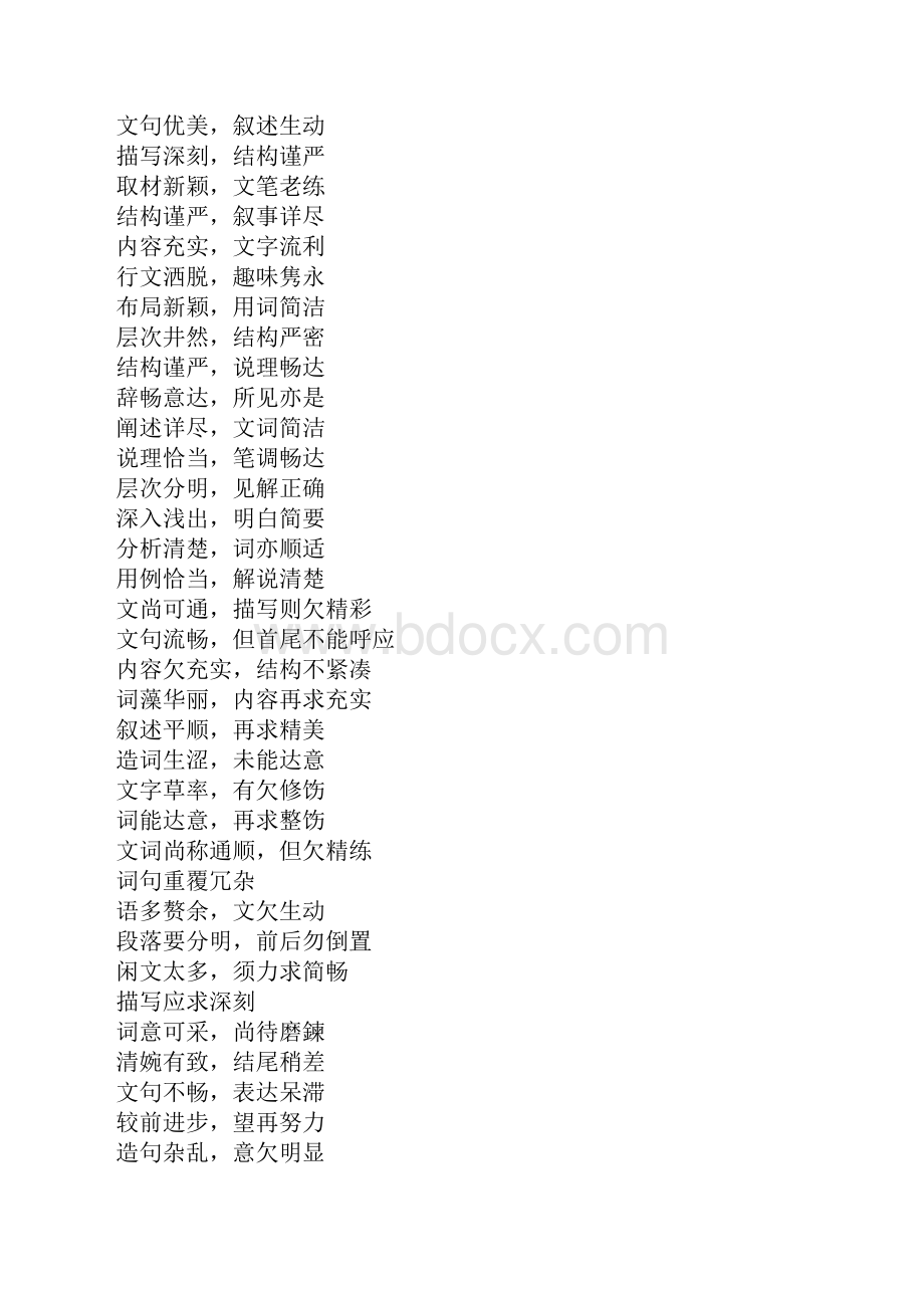 作文批改评语10篇.docx_第3页