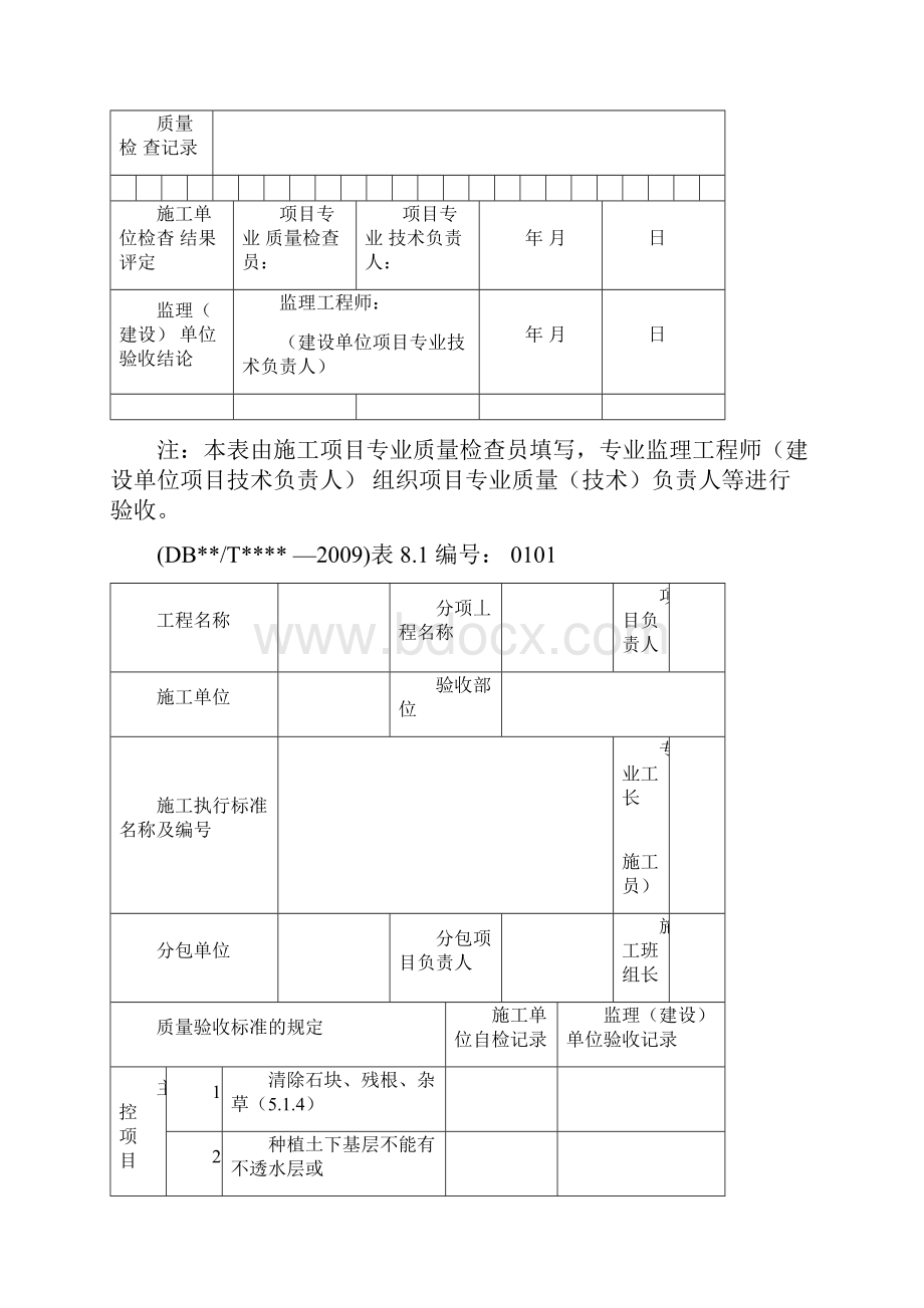 园林绿化检验批质量验收记录表格全套规范.docx_第2页