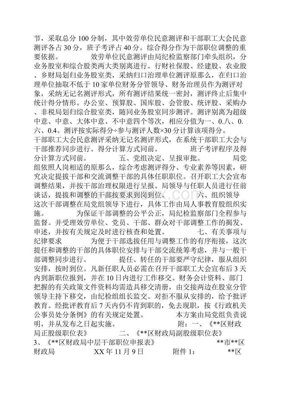 区财政局中层干部调整方案.docx_第3页