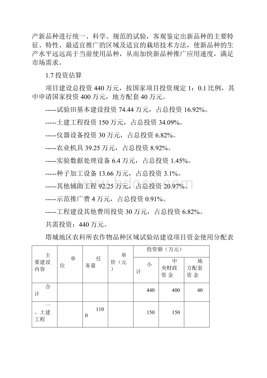 作物品种区域试验站建设项目可行性研究报告.docx_第2页