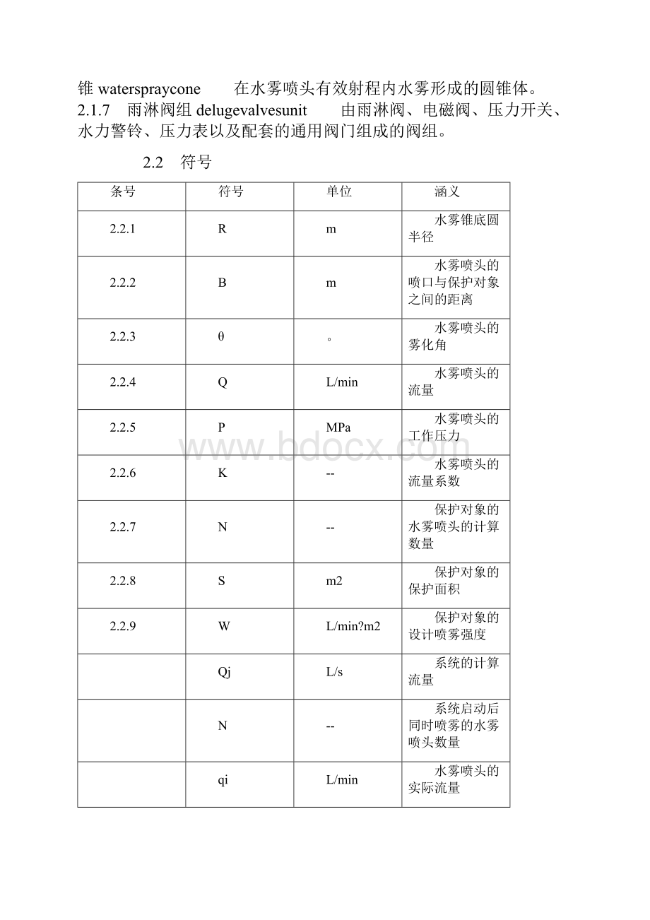 水喷雾灭火系统设计规范.docx_第2页