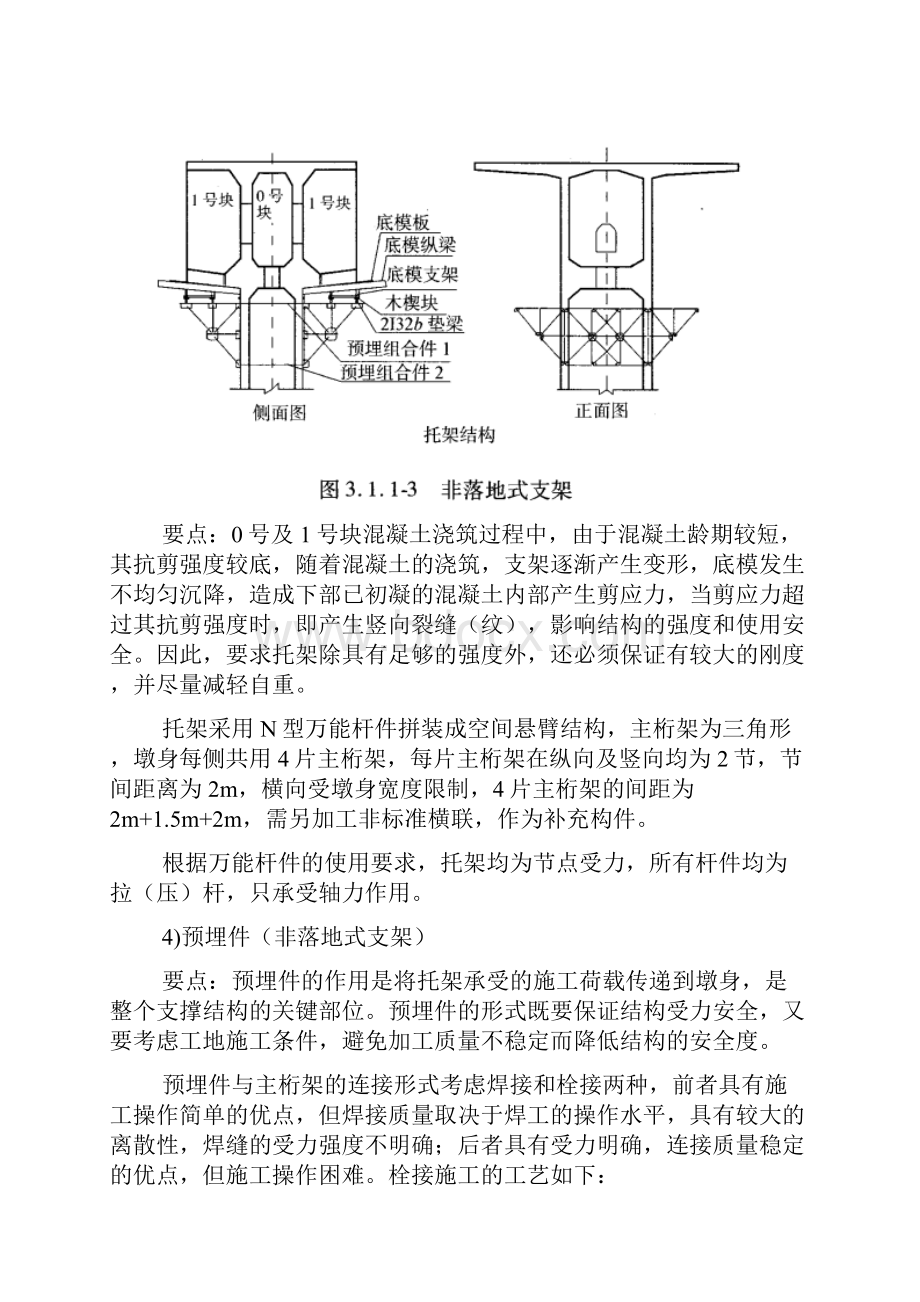 0号1号块支架现浇施工工艺标准.docx_第3页