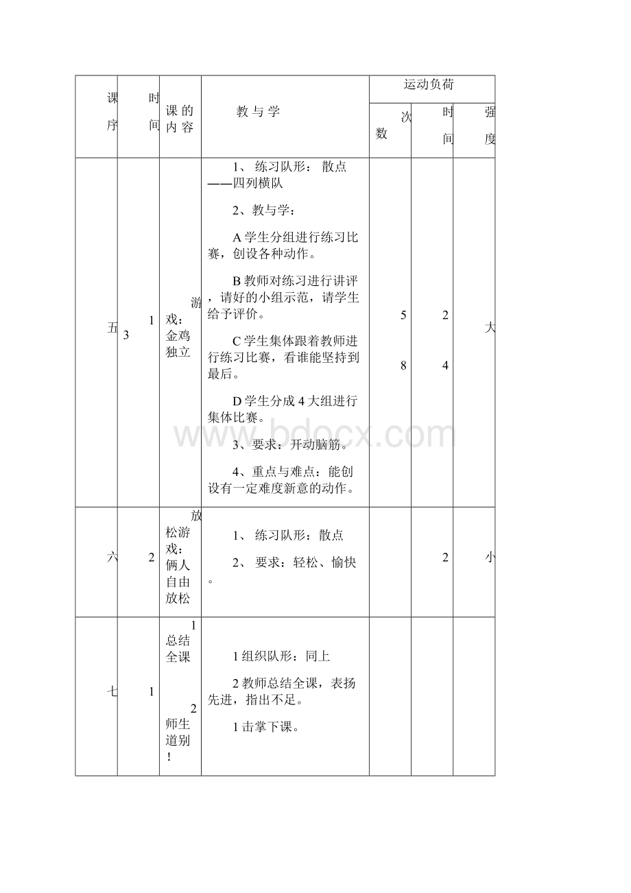 小学体育四年级下册教案全册精编版.docx_第3页