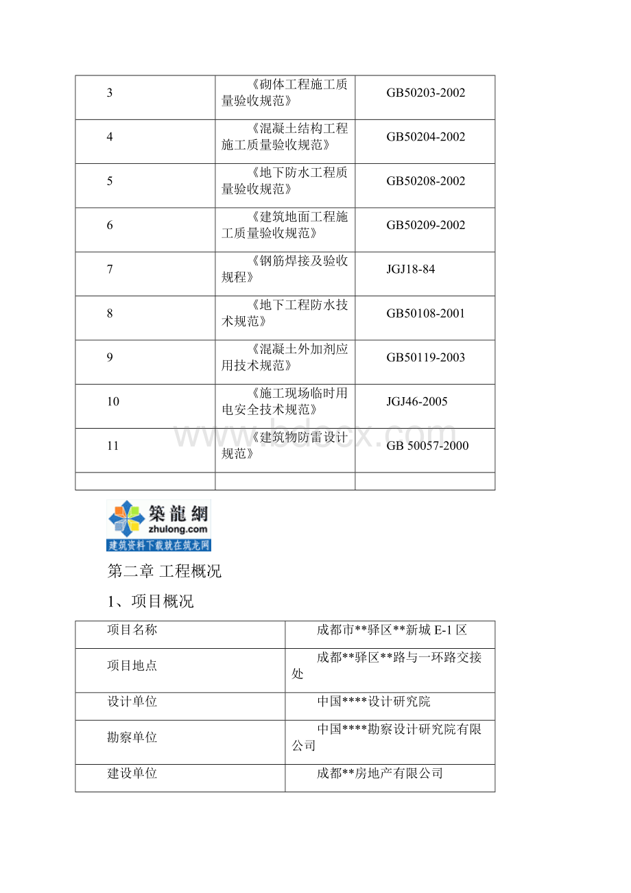 四川住宅楼地下室工程施工方案附防水大样图secret.docx_第2页