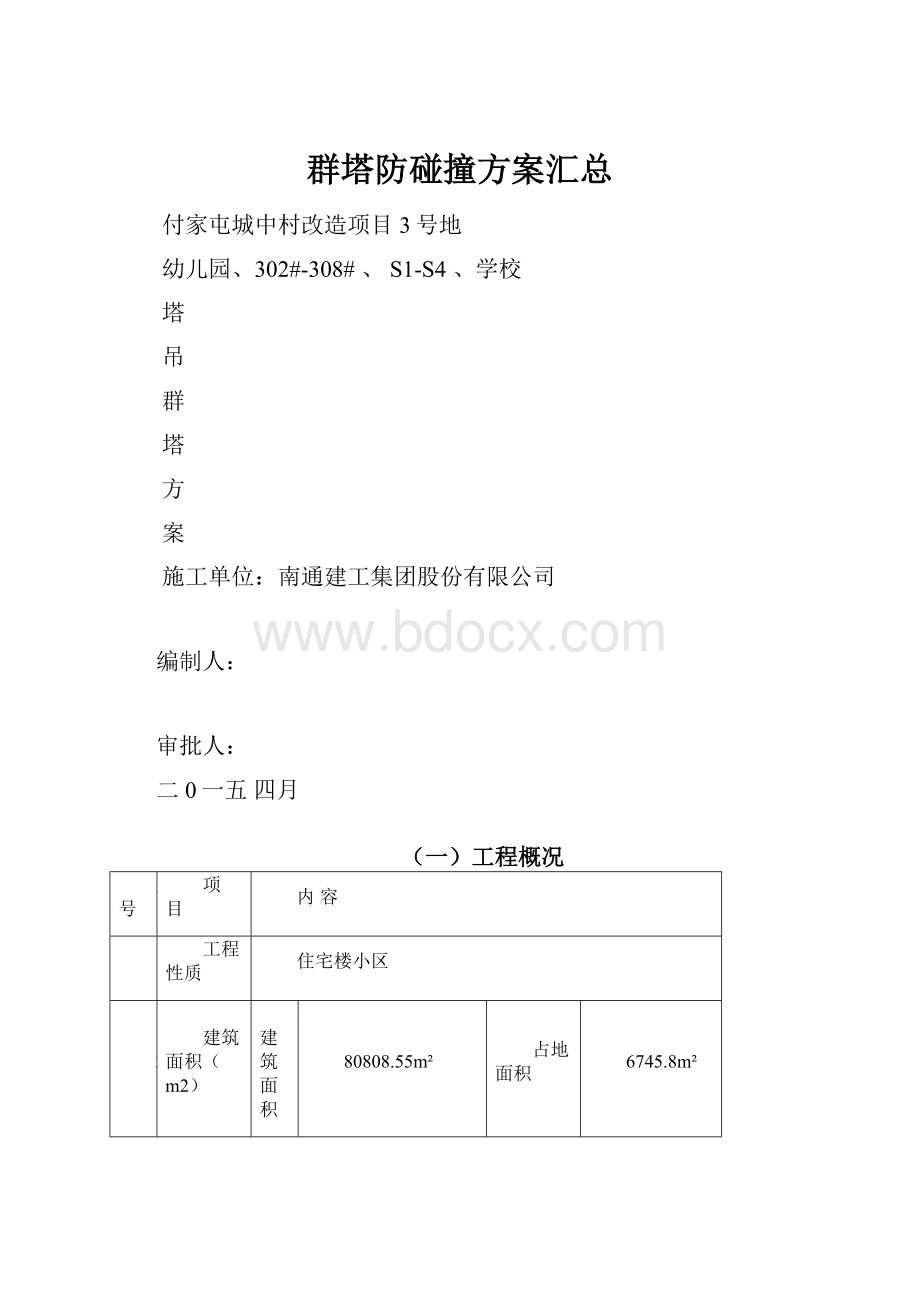 群塔防碰撞方案汇总.docx_第1页