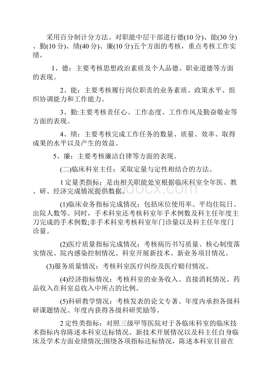 医院绩效考核细则.docx_第2页