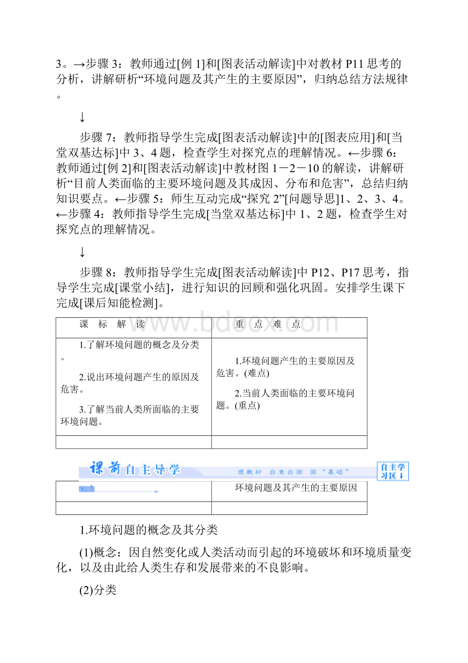 高中地理第一章环境与环境问题环境问题的产生及其危害教案中图选修.docx_第2页