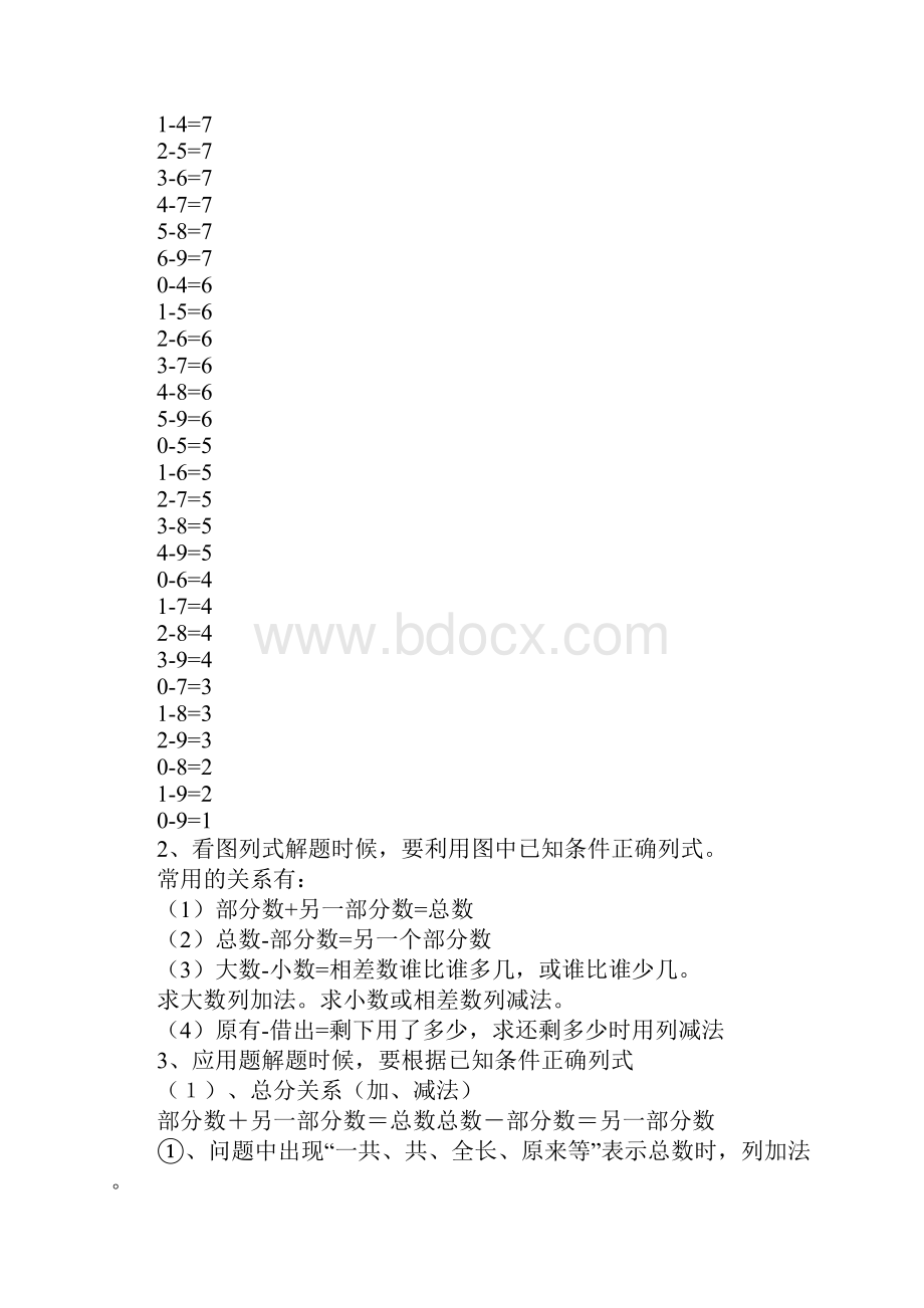 一年级数学下册知识点新北师大版.docx_第3页