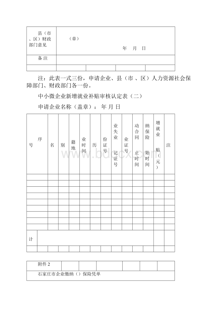 河北省人社局补助申请表格完整版知识分享.docx_第2页