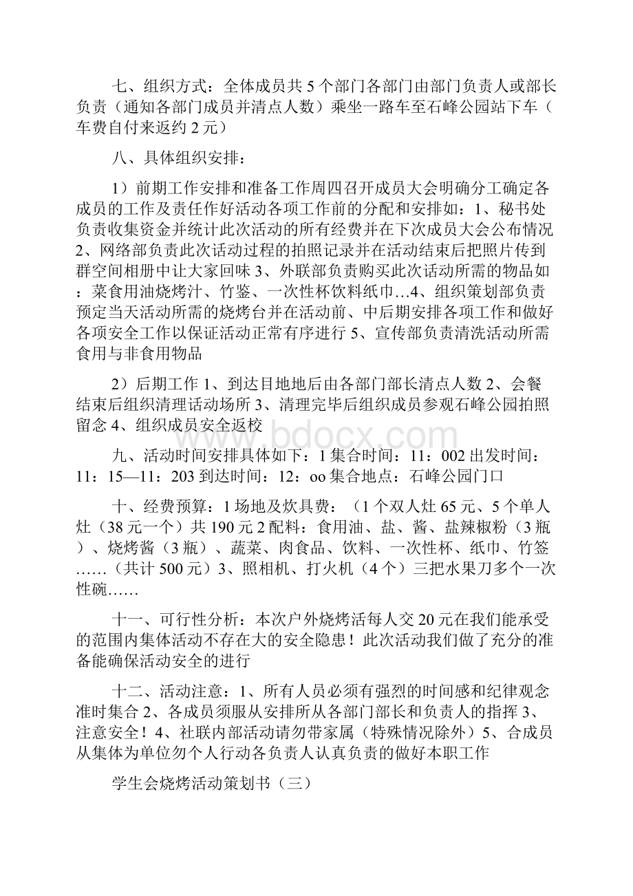 大学学生会烧烤活动策划书.docx_第3页