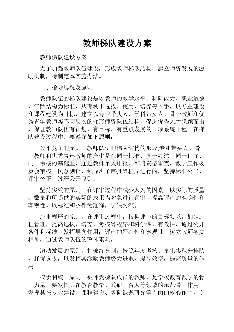 教师梯队建设方案.docx