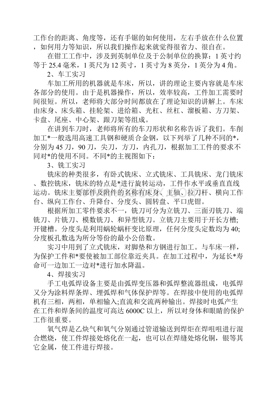 金工实习报告范文大全.docx_第2页