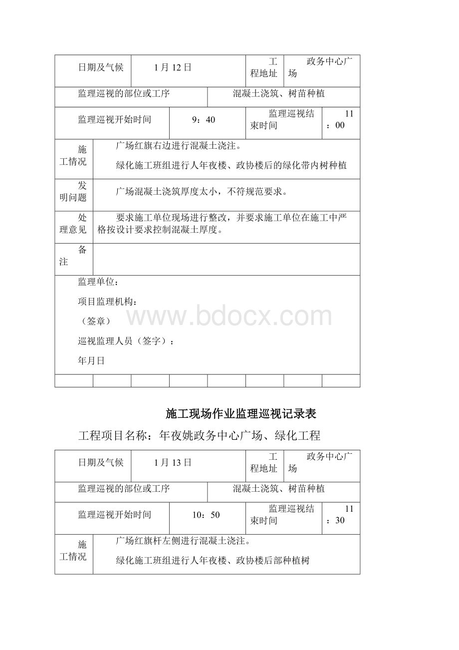 监理巡视记录表.docx_第2页