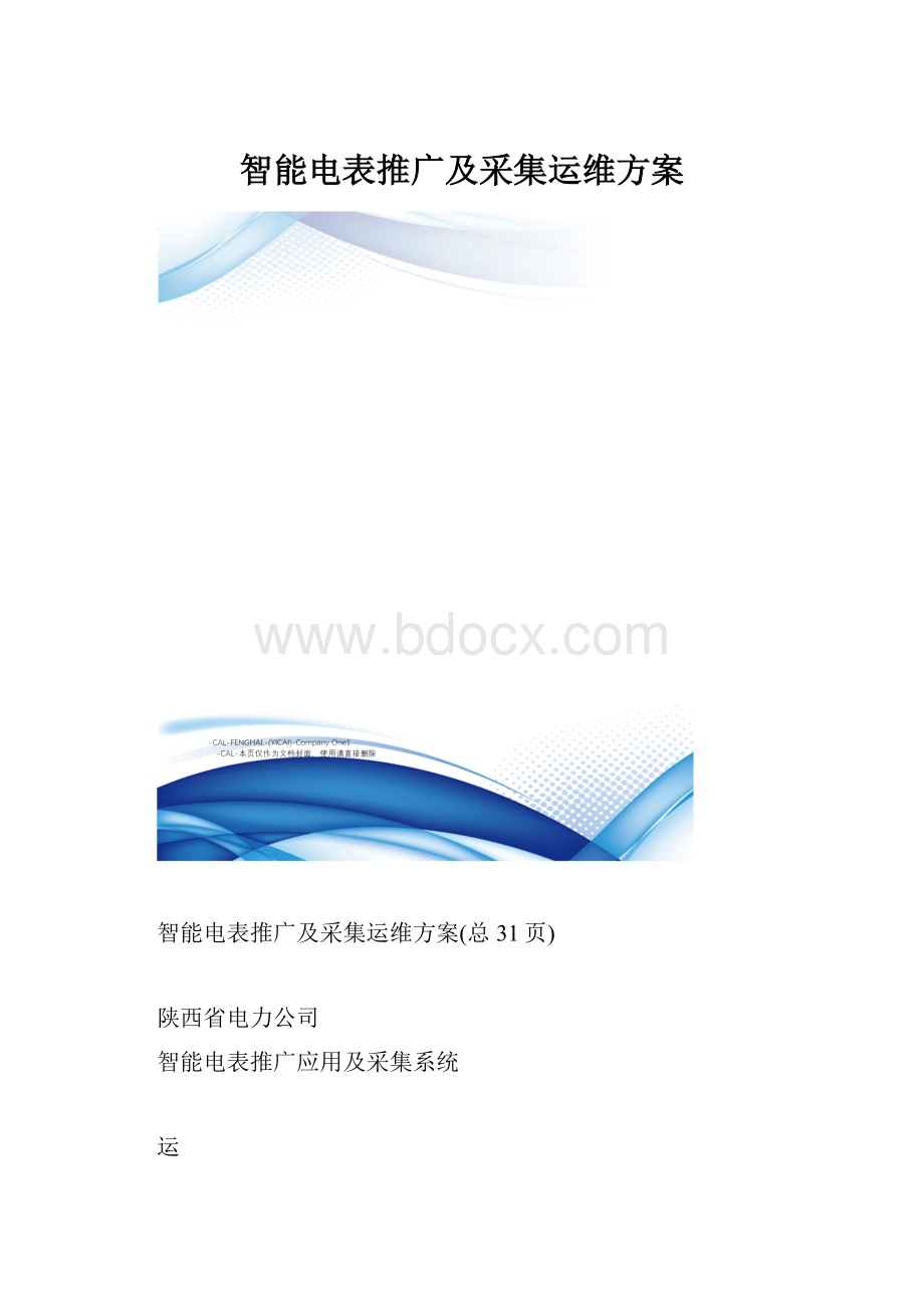 智能电表推广及采集运维方案.docx_第1页