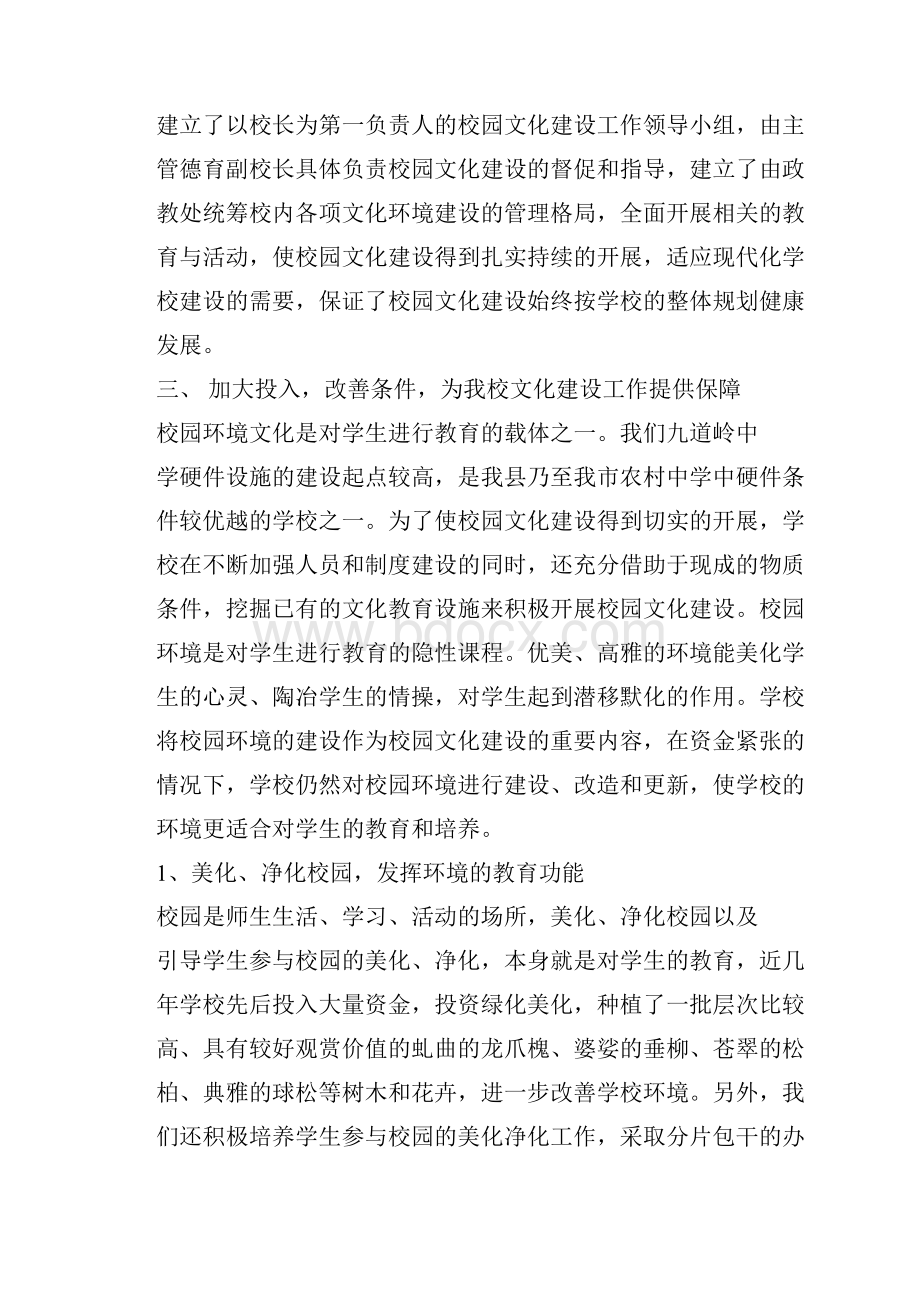 学校文化建设自检自查报告.docx_第3页