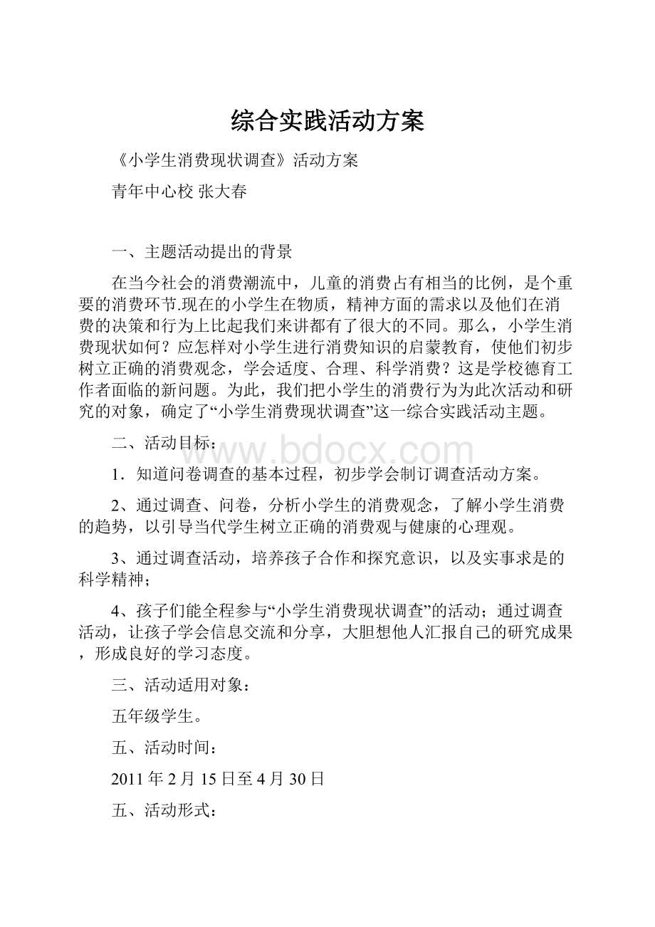 综合实践活动方案.docx