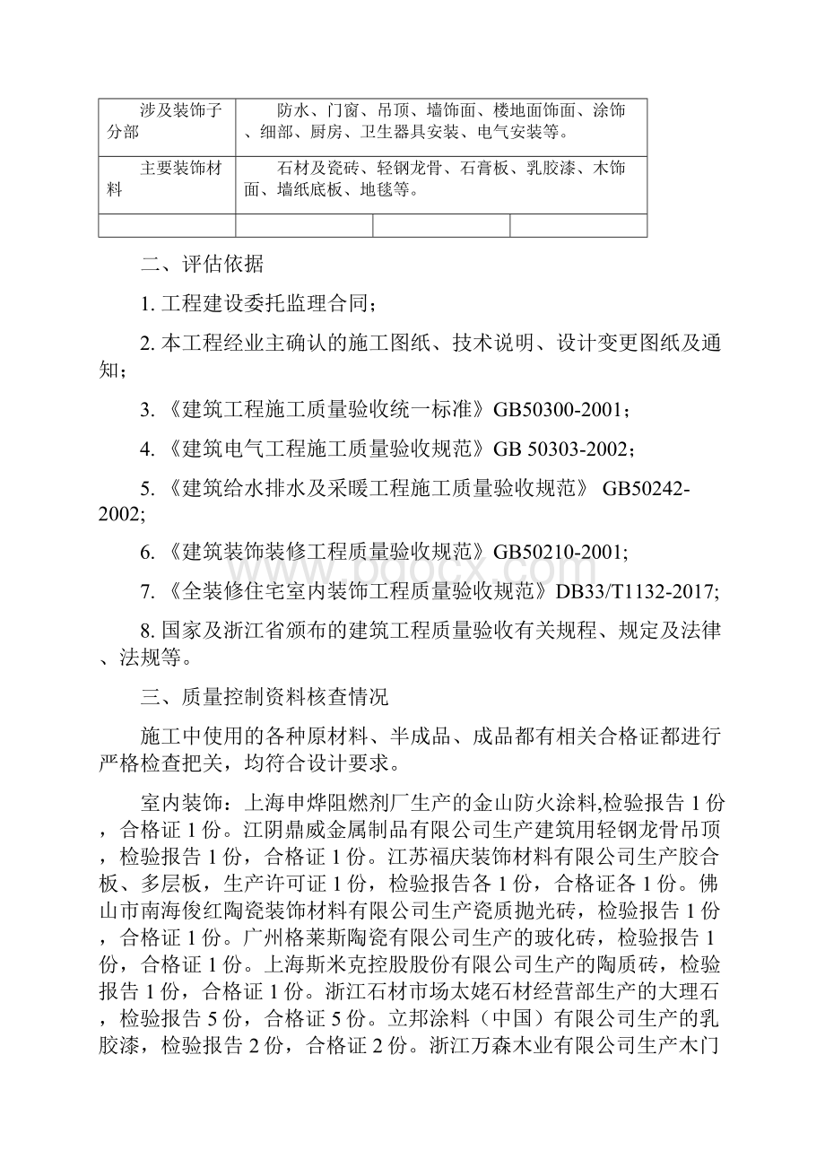 装饰装修监理质量评估报告.docx_第2页