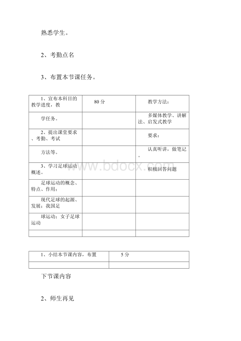 完整版大学体育足球课教案doc.docx_第3页