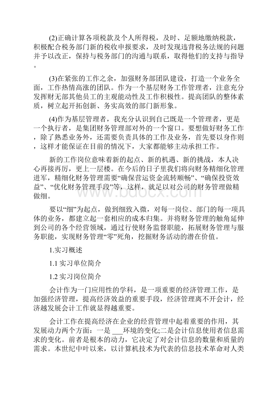 大学生财务工作实习总结.docx_第2页