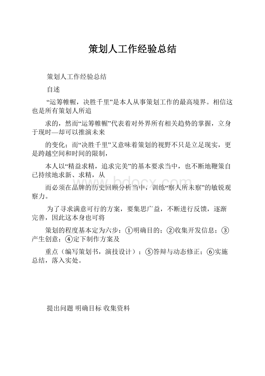 策划人工作经验总结.docx_第1页