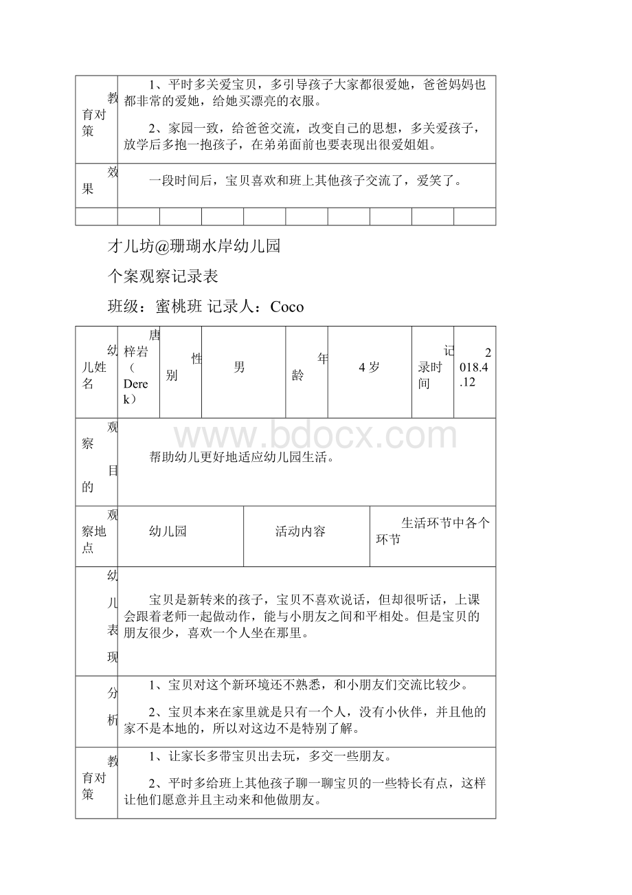 幼儿个案观察记录汇编精编版.docx_第2页