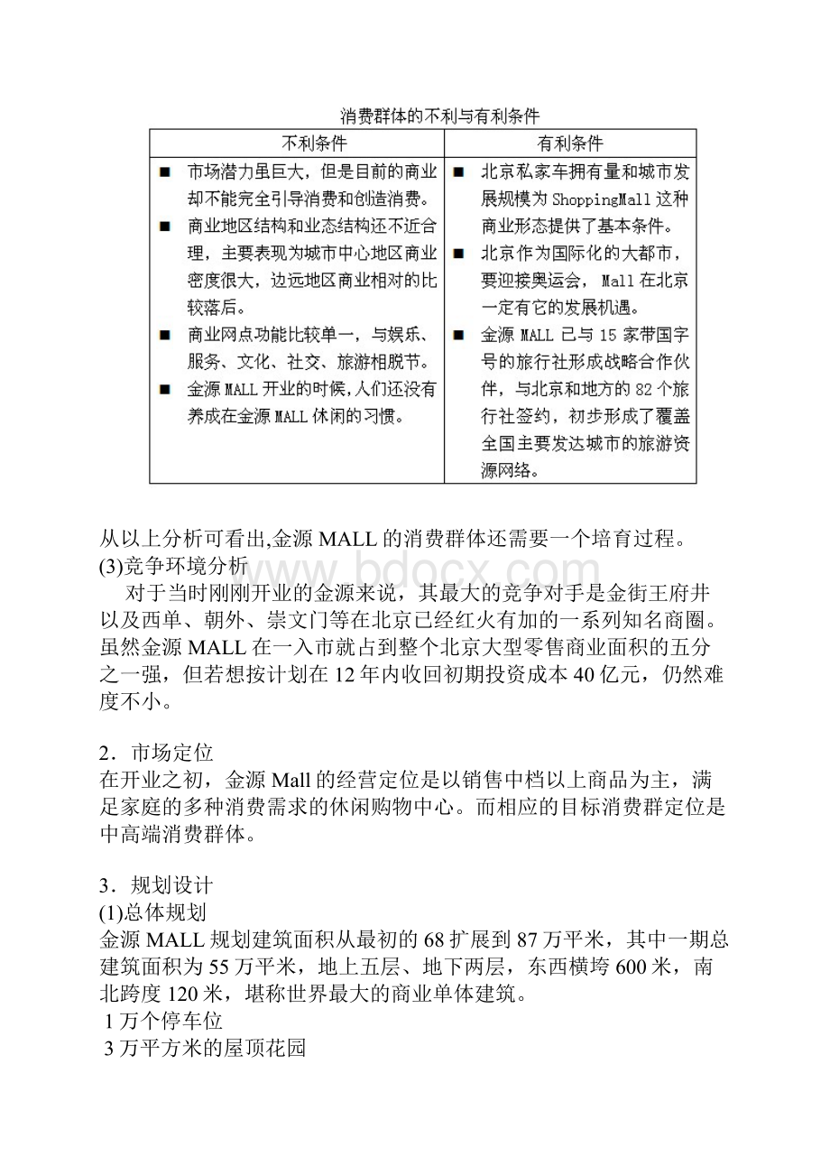 百强商业地产项目案例之二十六北京金源MALL.docx_第3页
