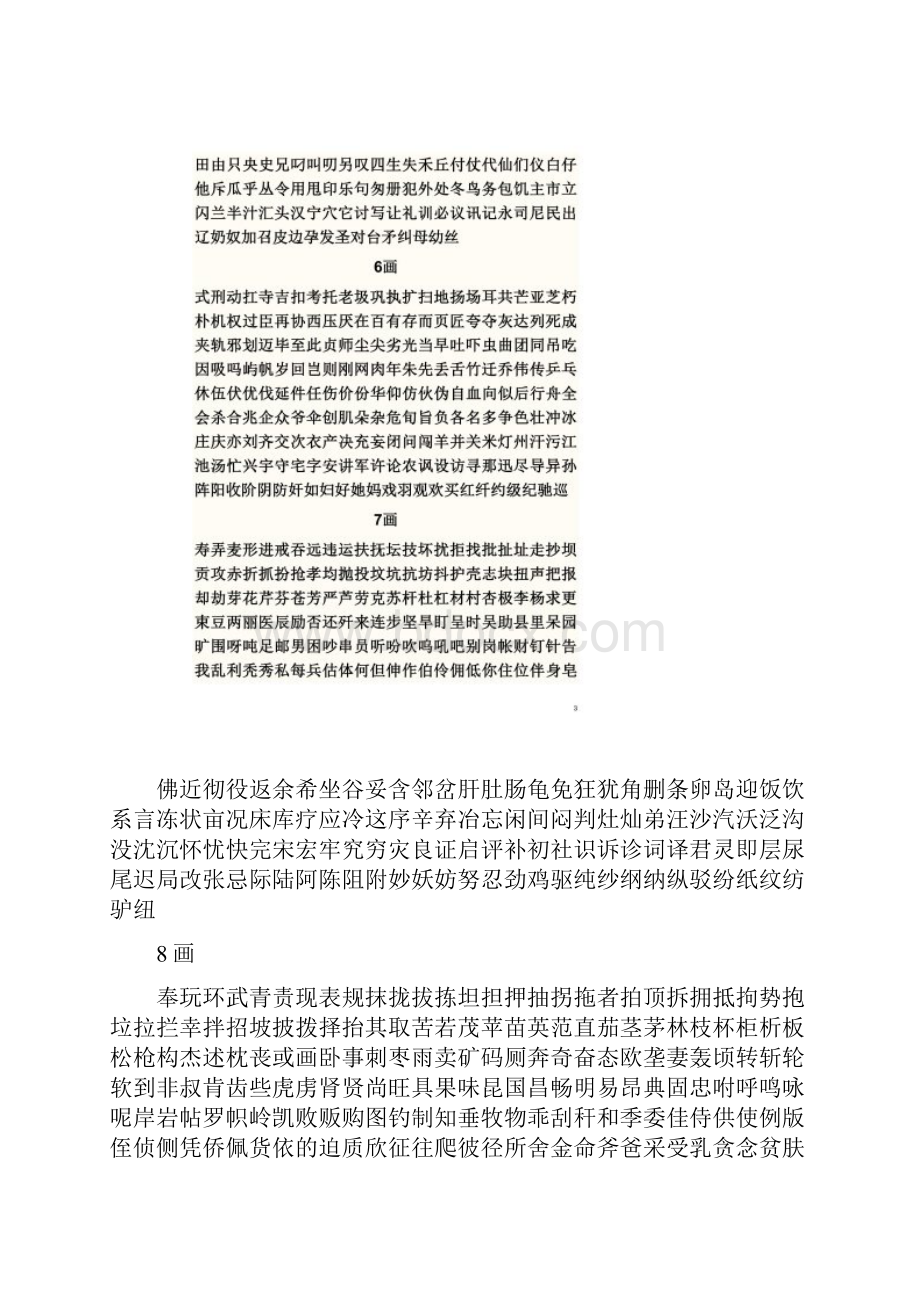 上海语文中考要求的3500个字.docx_第2页