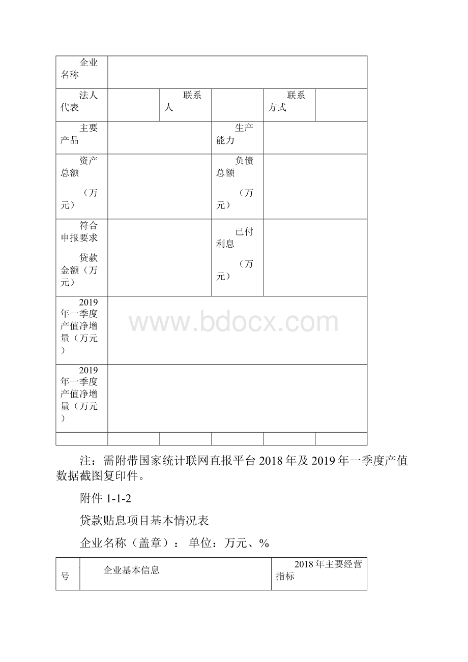 贷款贴息项目申报要求模板.docx_第2页