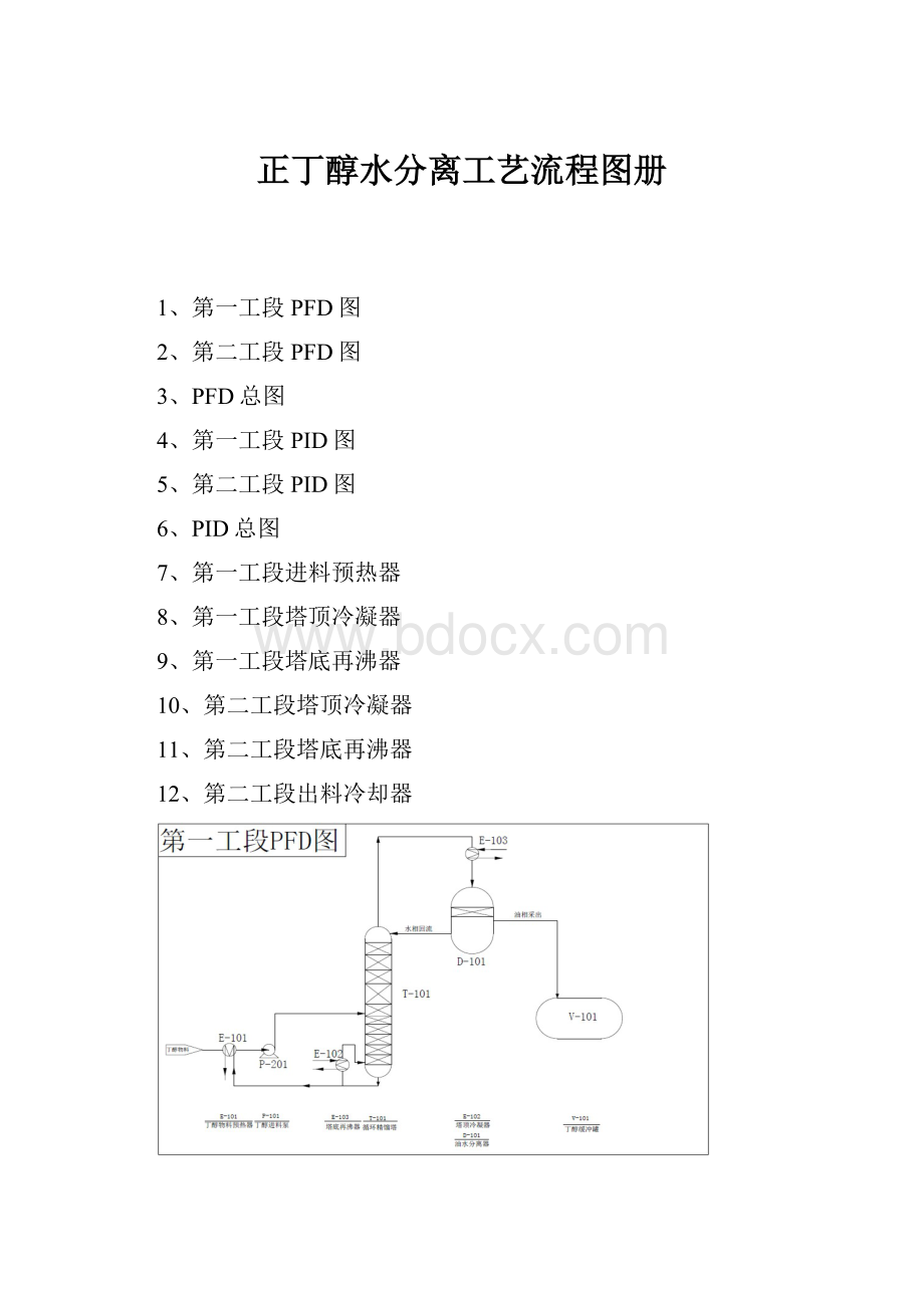 正丁醇水分离工艺流程图册.docx