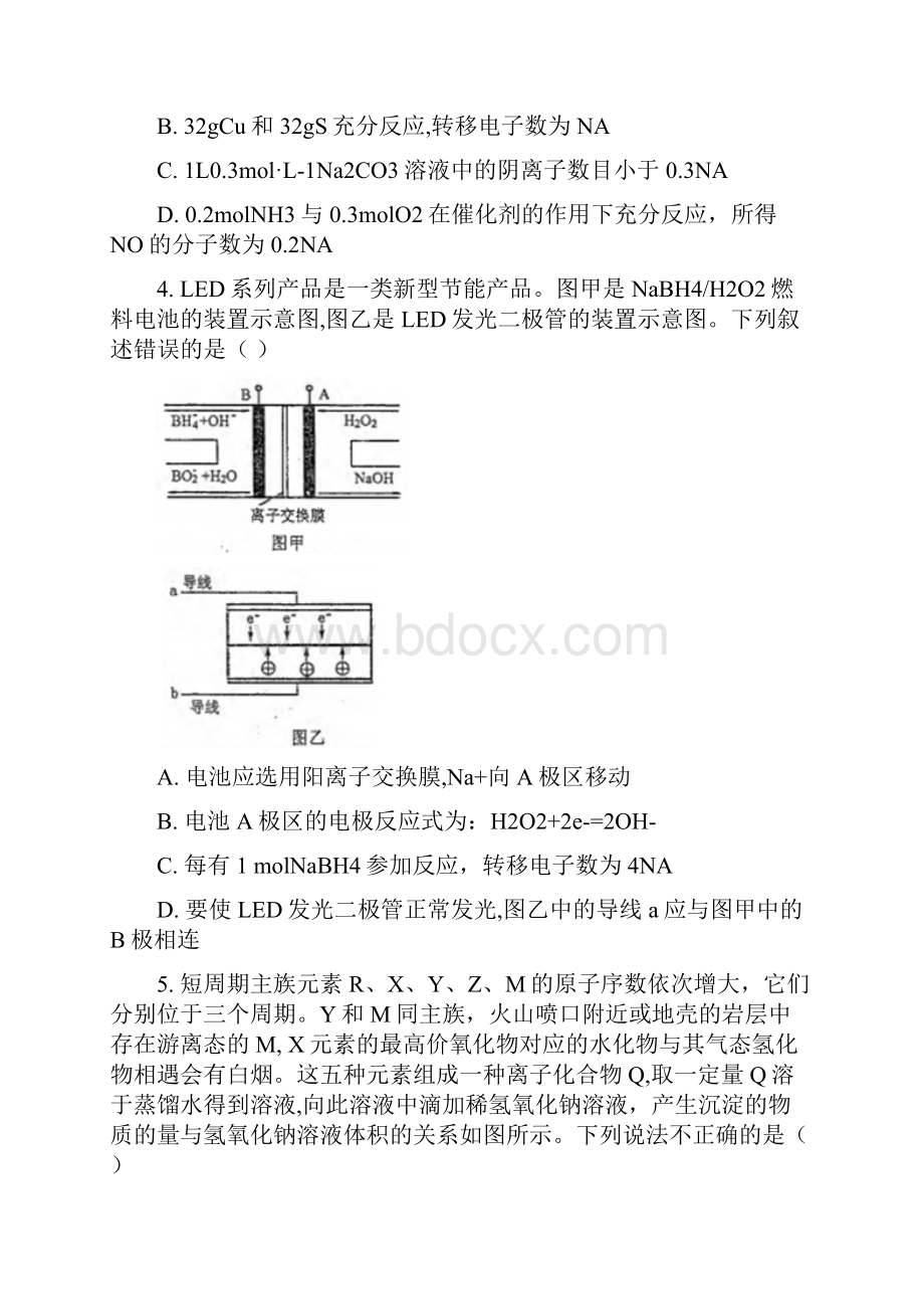 全国市级联考山西省太原市届高三模拟考试理综化学试题原卷版.docx_第2页