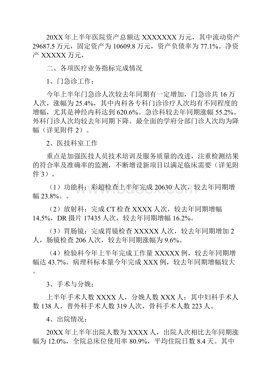 医院财务科上半年工作总结.docx_第2页