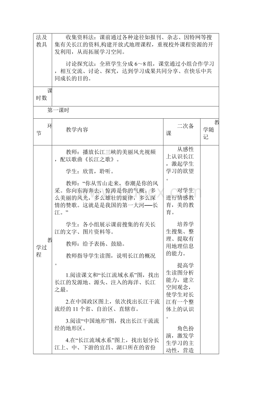 八年级地理上册 河流教案2 新人教版.docx_第2页