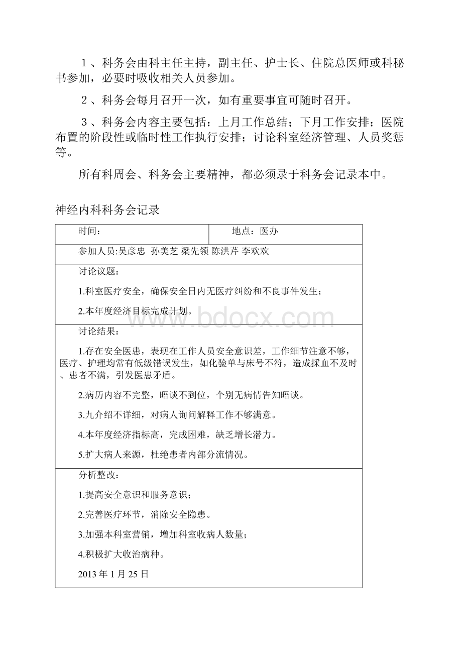 科务会记录本吴彦忠医院等级评审必备资料.docx_第2页