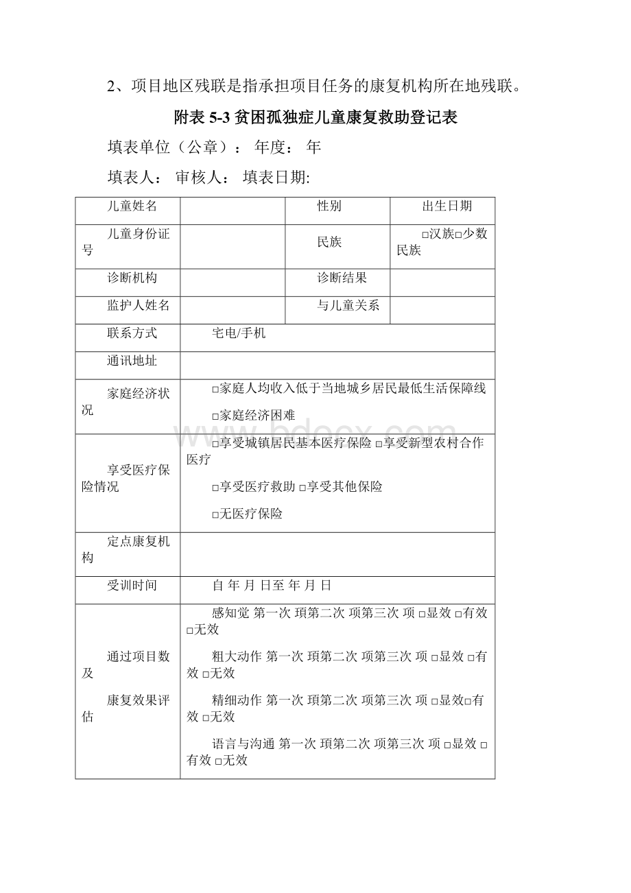 孤独症康复训练档案.docx_第2页