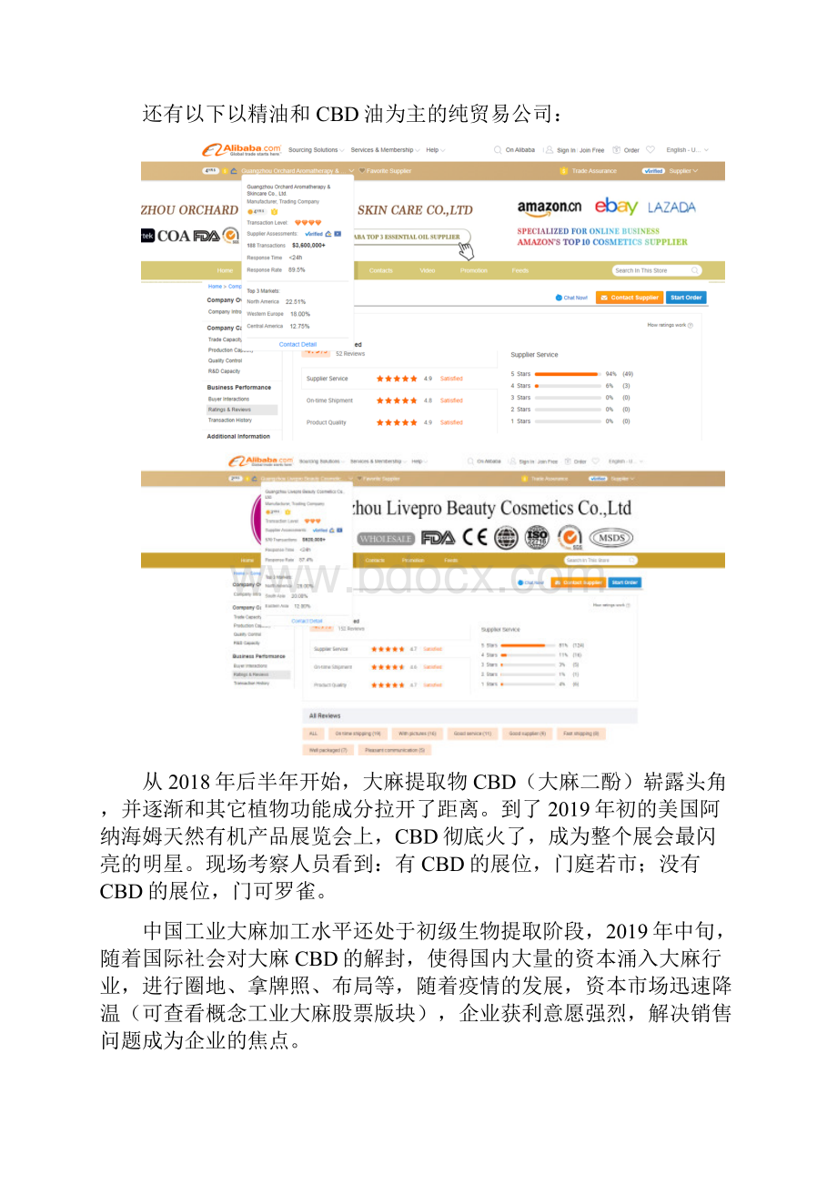 大麻CBD植物提取物市场分析报告.docx_第3页