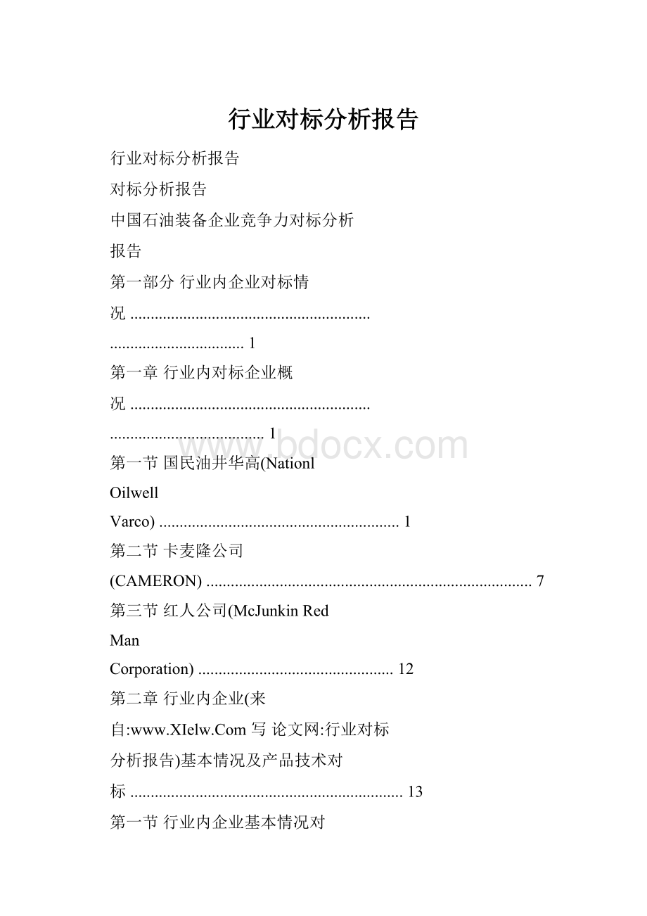 行业对标分析报告.docx_第1页