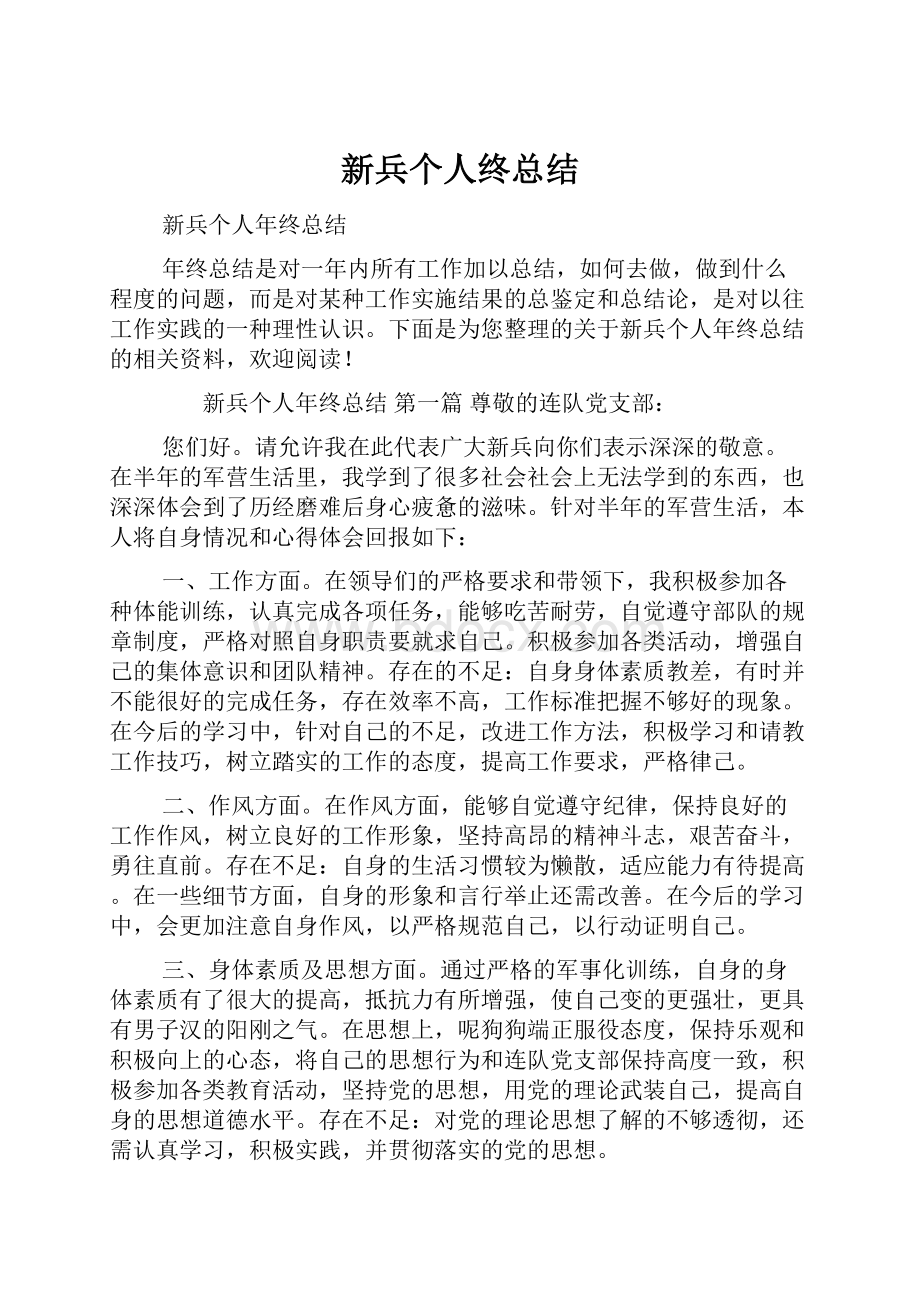 新兵个人终总结.docx_第1页