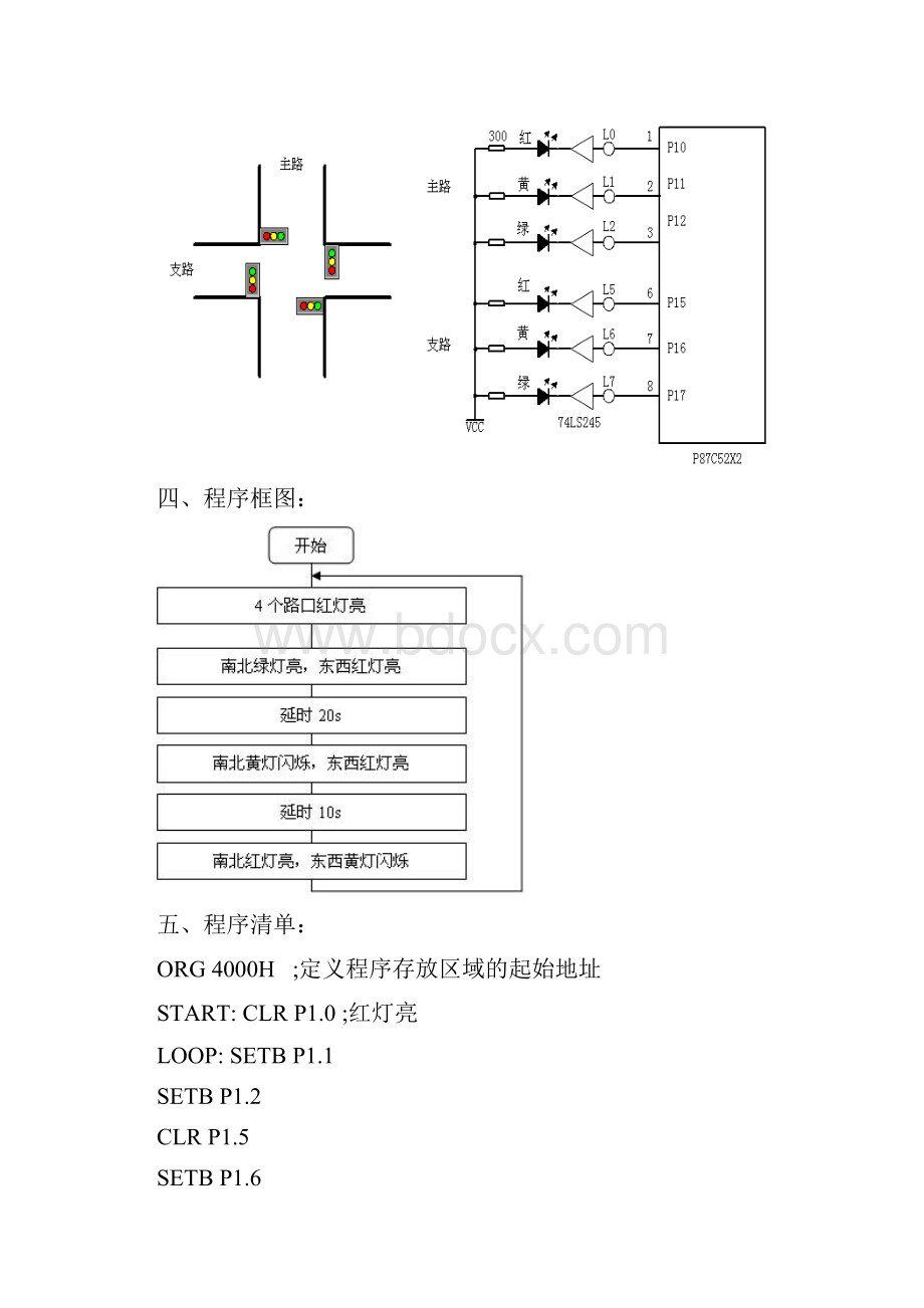 单片机课程实验报告延时子程序.docx_第2页