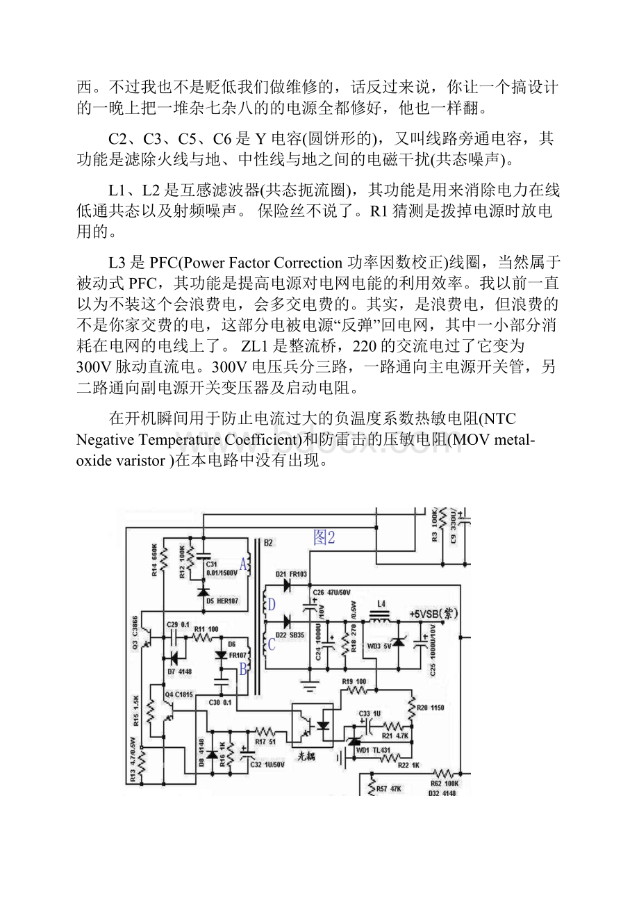 最新长城ATX300P4PFC电路图完全分析资料.docx_第2页