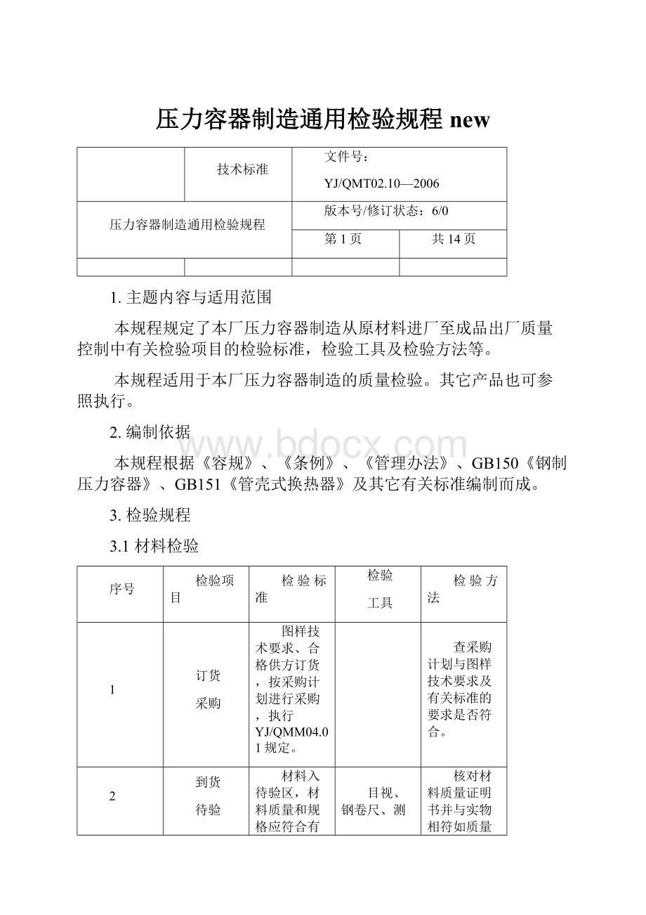 压力容器制造通用检验规程new.docx