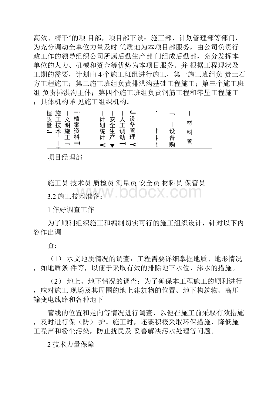 某排洪渠施工组织设计.docx_第3页