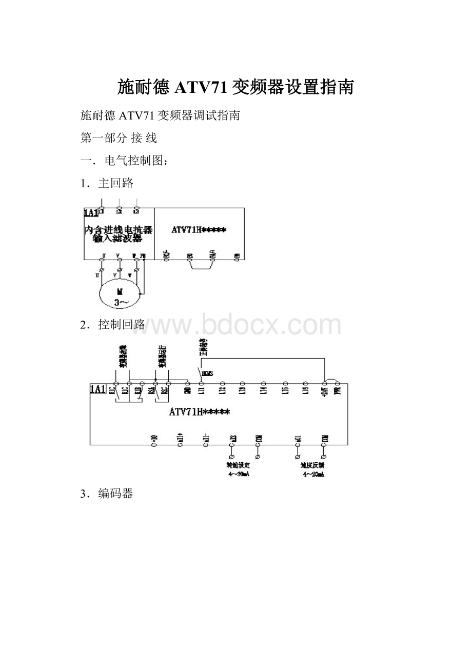 施耐德ATV71变频器设置指南.docx_第1页