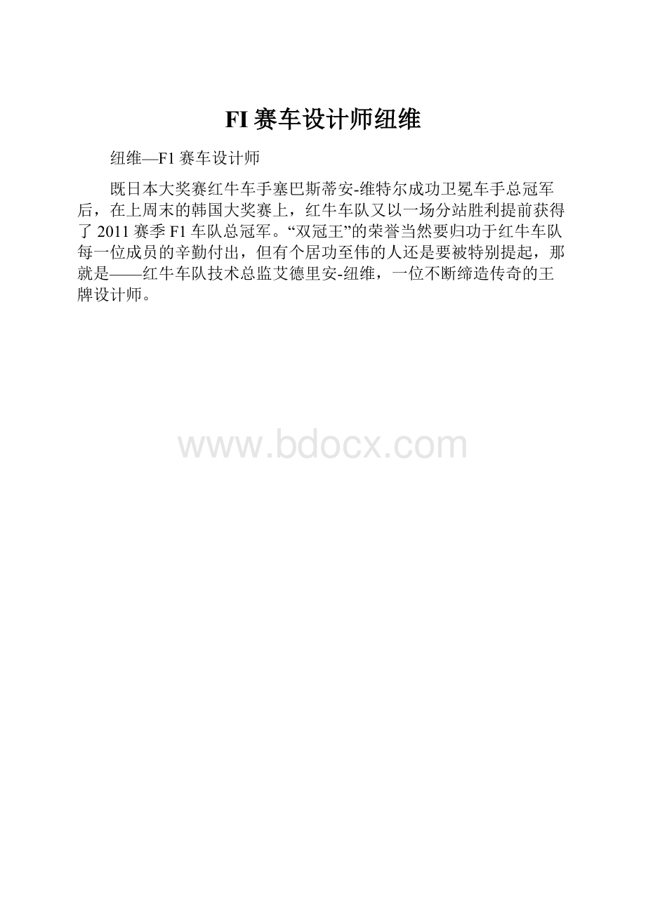 FI赛车设计师纽维.docx