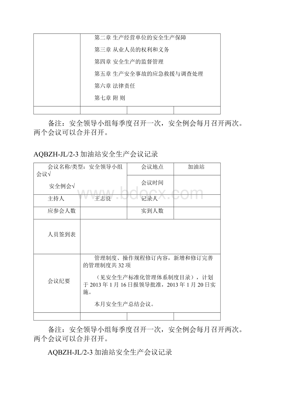 加油站安全生产会议记录要点资料讲解.docx_第2页