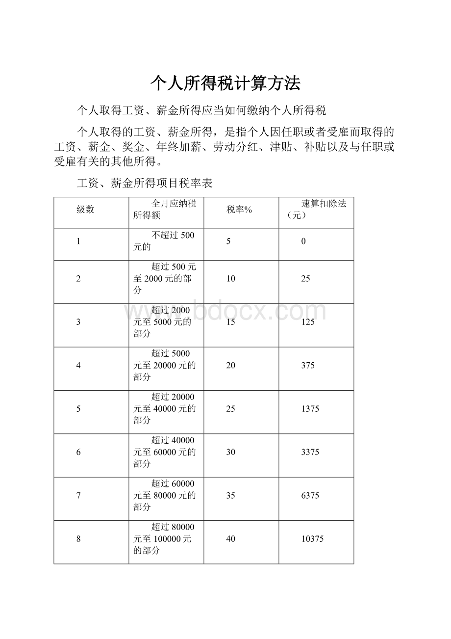 个人所得税计算方法.docx_第1页